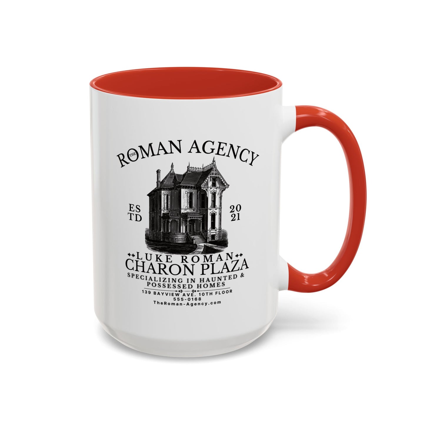 Roman Agency Coffee Mug Colored Handle