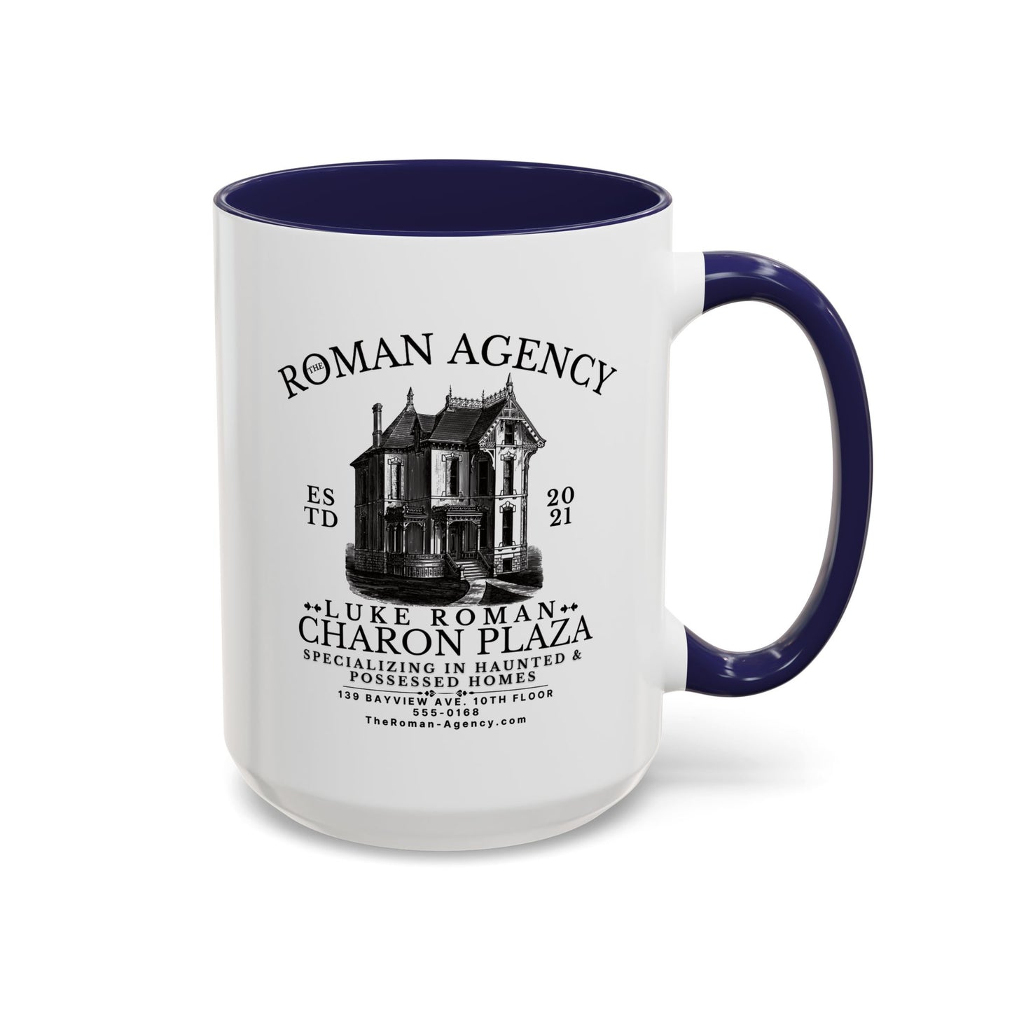 Roman Agency Coffee Mug Colored Handle