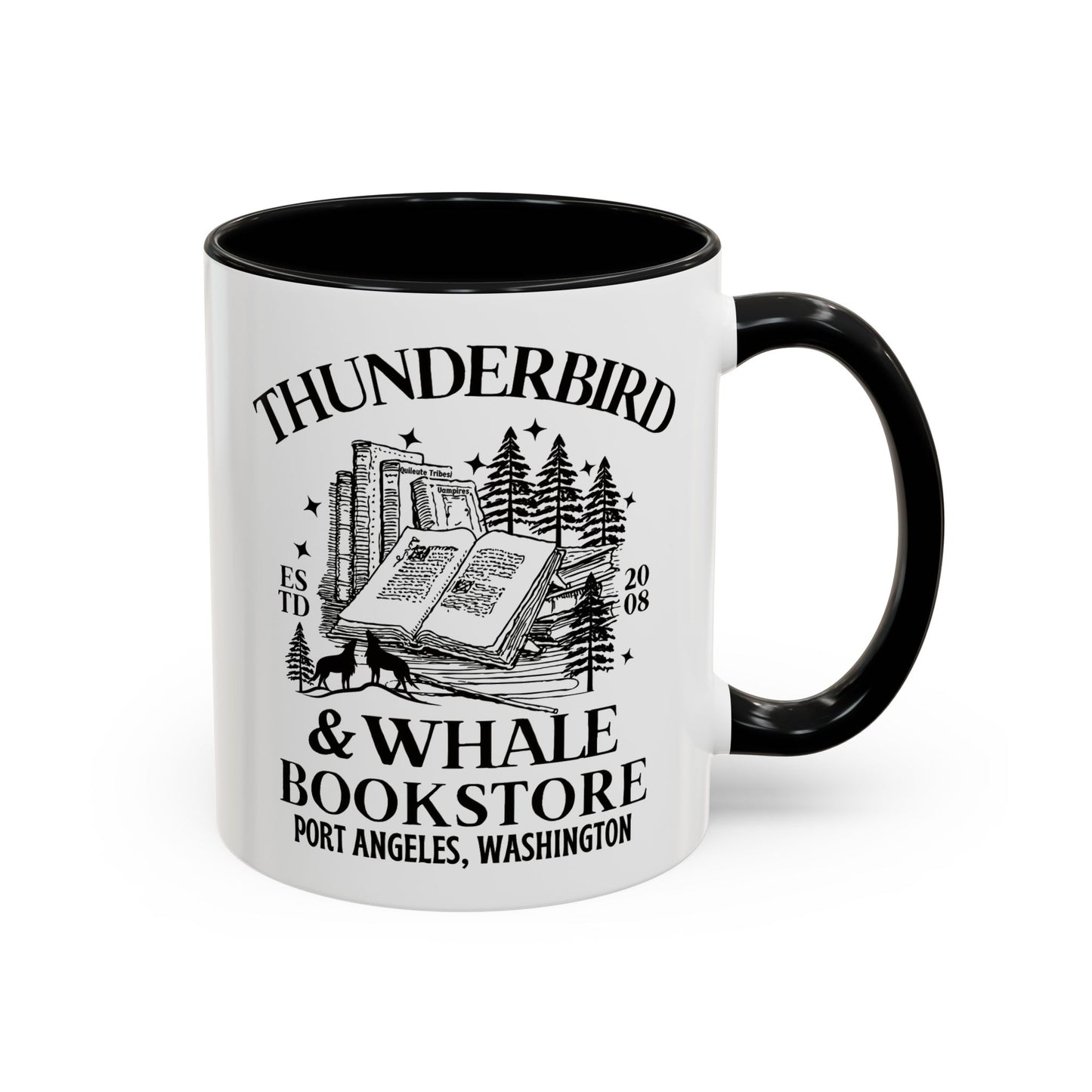 Thunderbird & Whale bookstore Coffee Mug