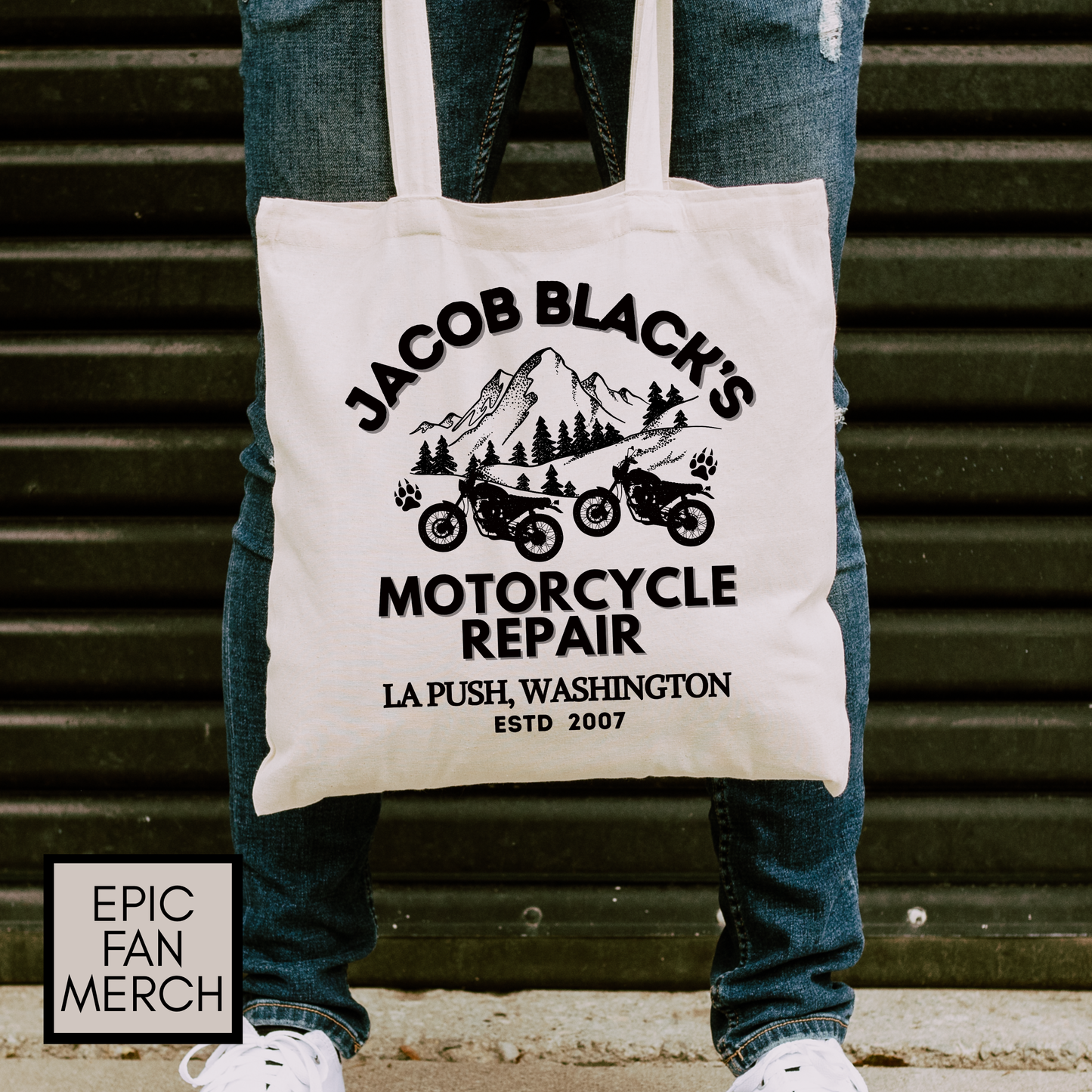 Jacob Black Motorcycle Repair Tote Bag
