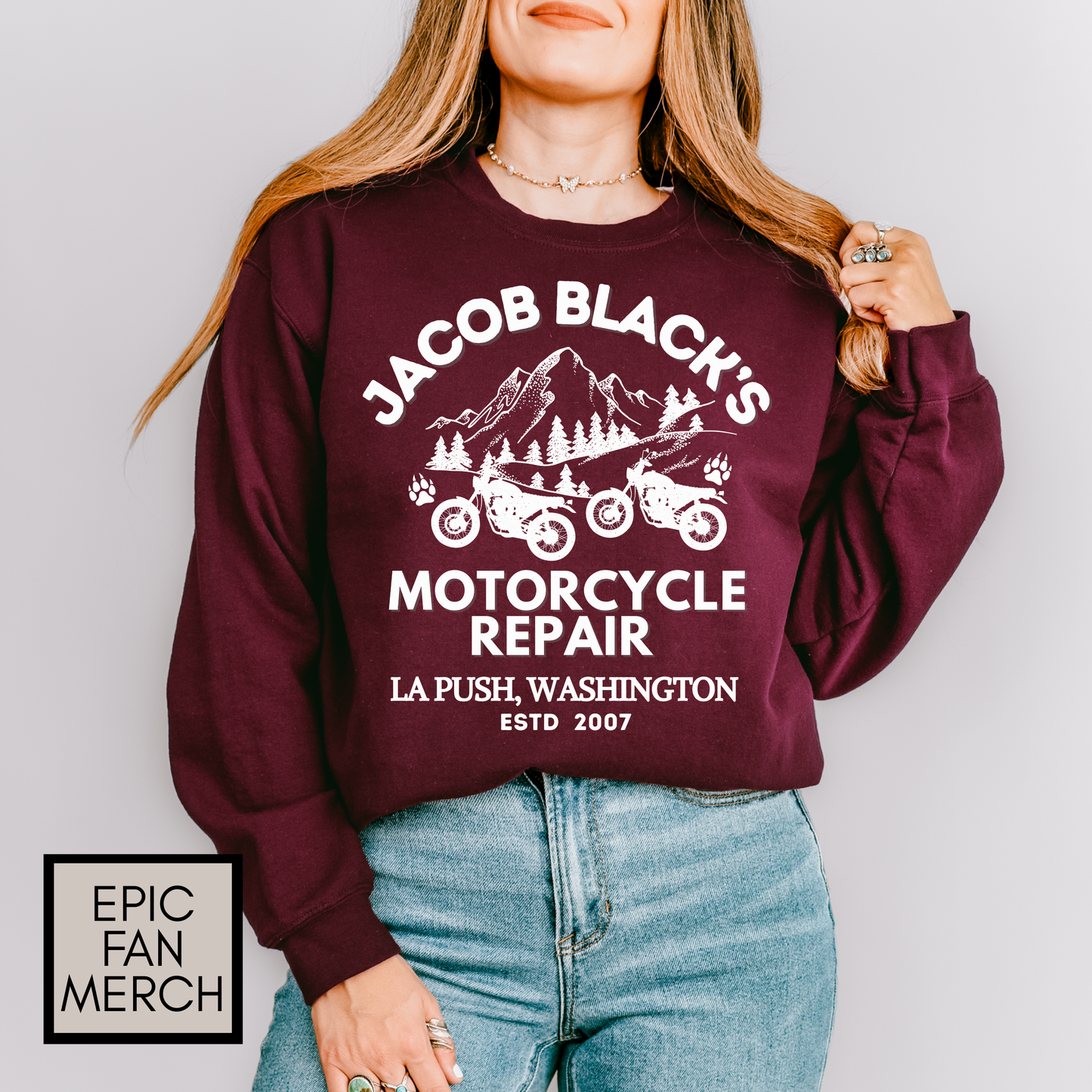Jacob Black Motorcycle Repair Sweatshirt