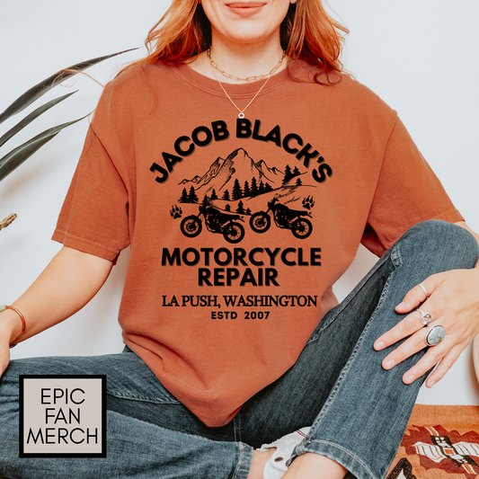 Comfort Colors® Jacob Black Motorcycle Repair Shirt