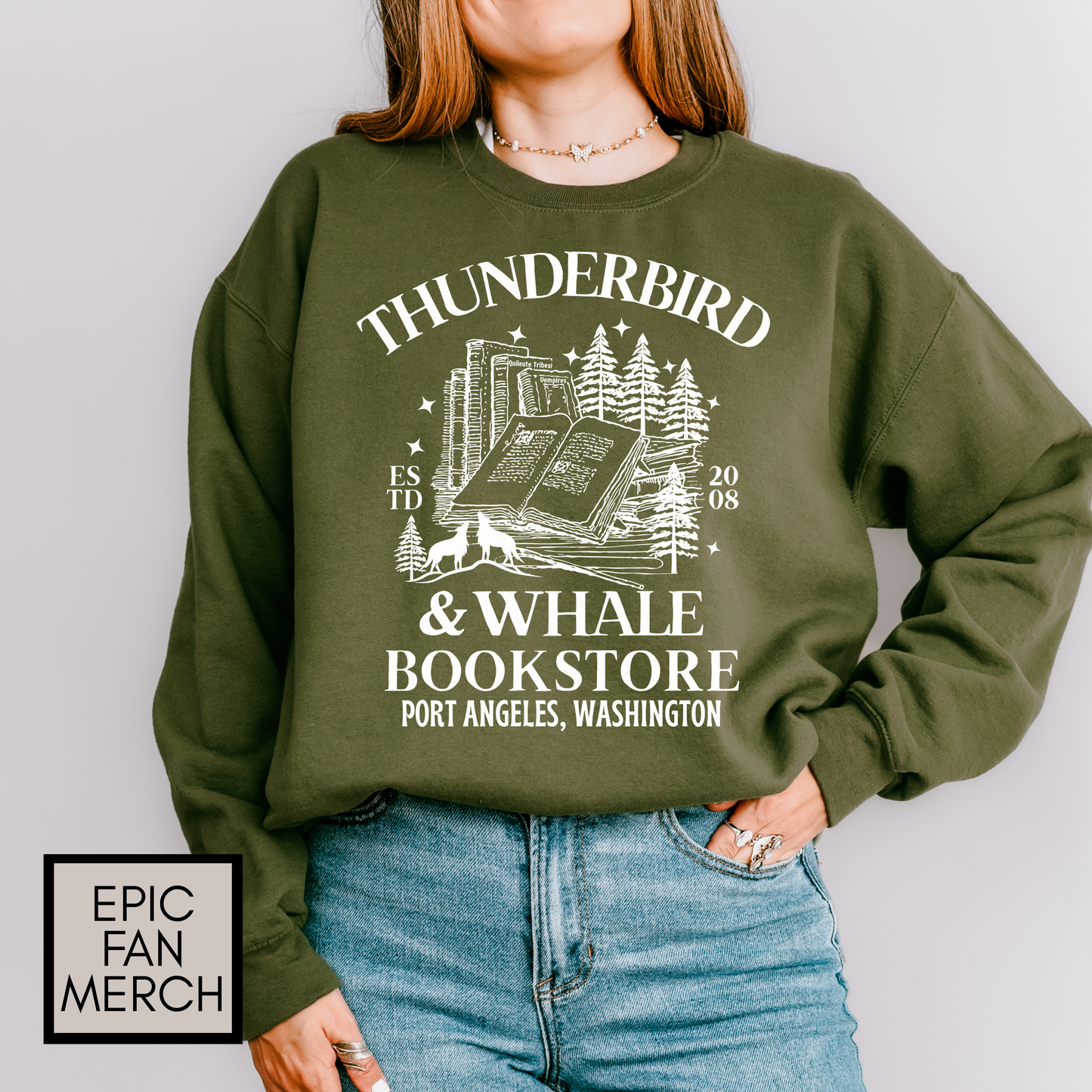 Thunderbird & Whale Bookstore Sweatshirt