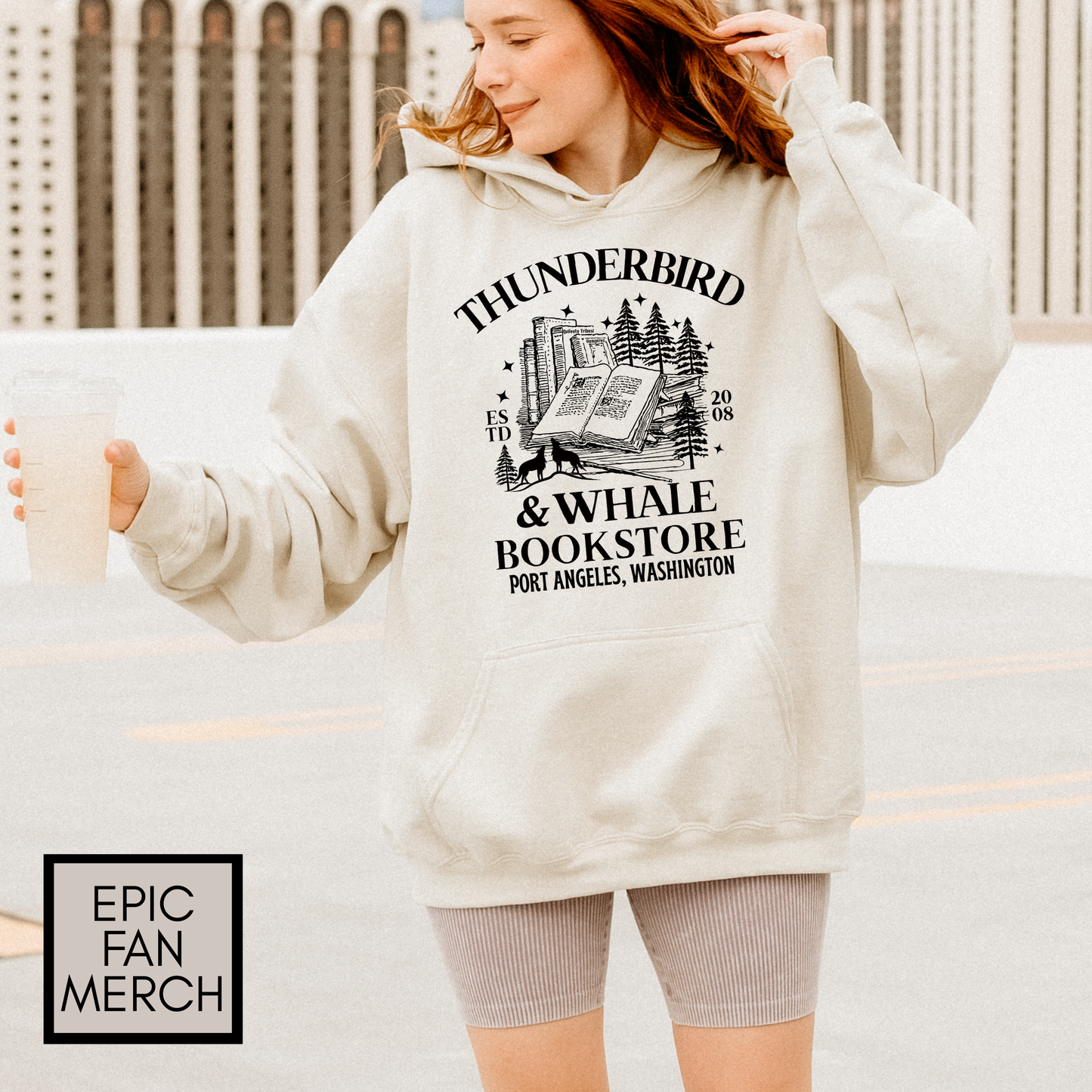 Thunderbird & Whale Bookstore Hoodie