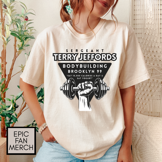 Brooklyn Nine-Nine TV Show - Comfort Colors® Sgt Jeffords Bodybuilding Shirt