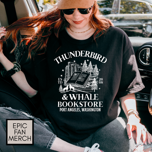 Comfort Colors® Thunderbird & Whale Bookstore Shirt