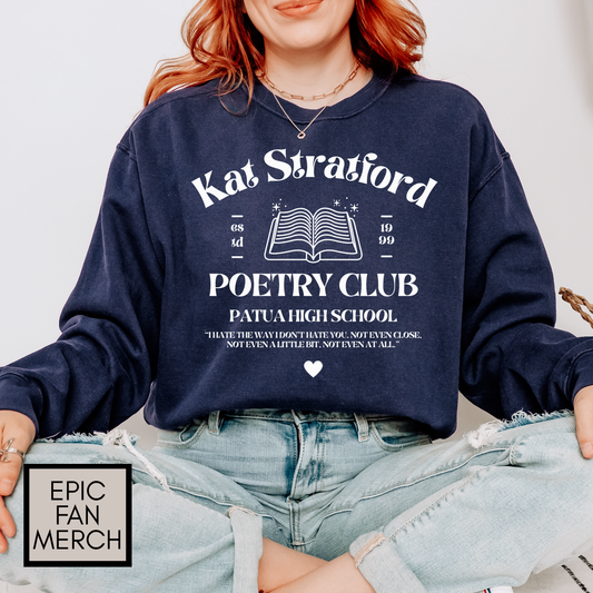 10 Things I Hate About You Movie - Comfort Colors® Kat Poetry Sweatshirt