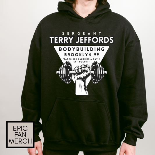 Brooklyn Nine-Nine TV Show - Sgt Jeffords Bodybuilding Hoodie