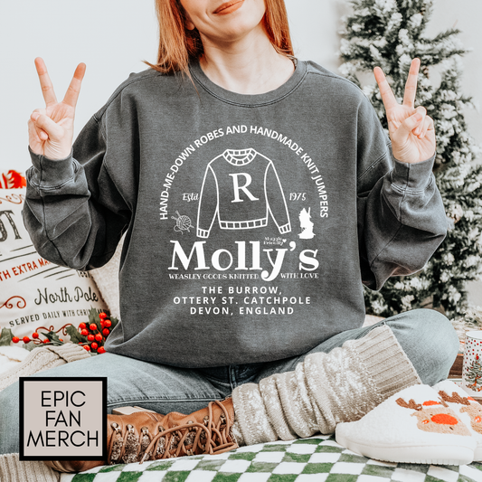 Harry Potter - Molly Weasley Knitted Goods - Comfort Colors® Molly’s Knitting Sweatshirt